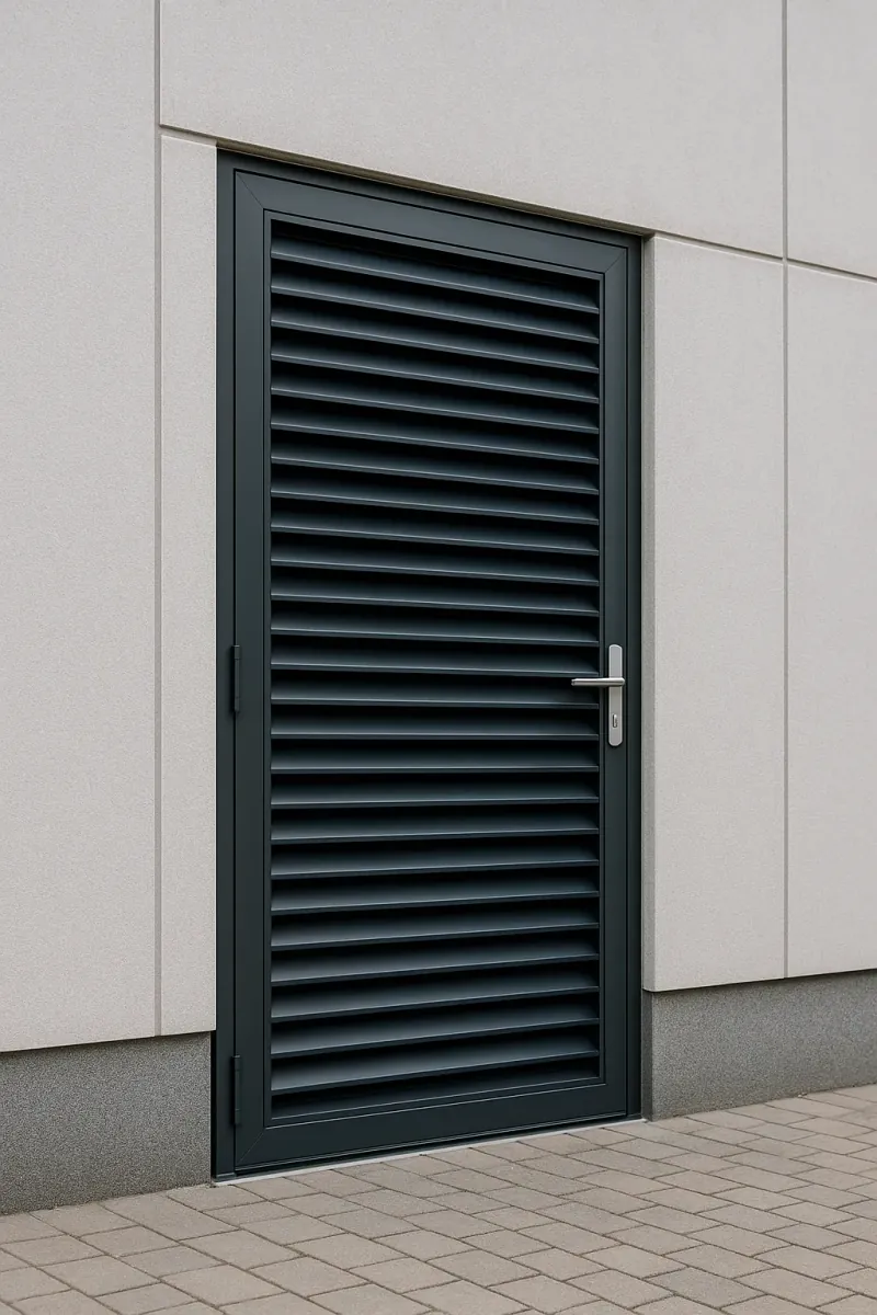 steel louvred doors - professional steel doors available in hull from UK manufacturers